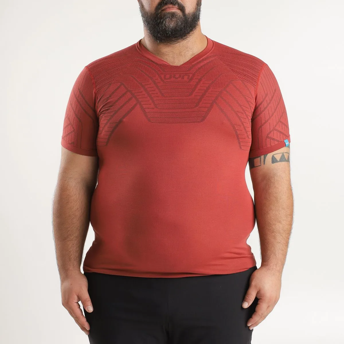 Man Terracross Self Sleeves Regular Fit Herren T-Shirt, rot L