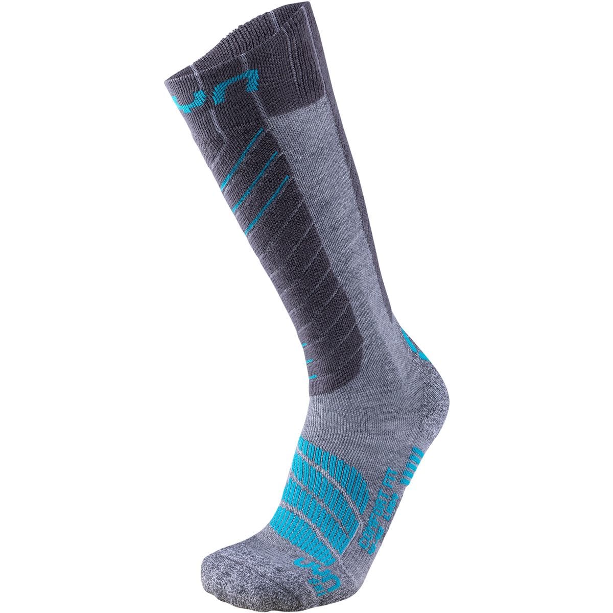 Ski Comfort Fit Damen Strümpfe, grau 35/36