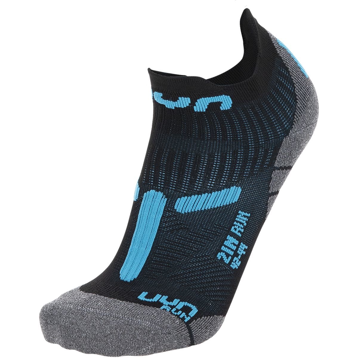 Run 2in Herren Socken, schwarz 42/44