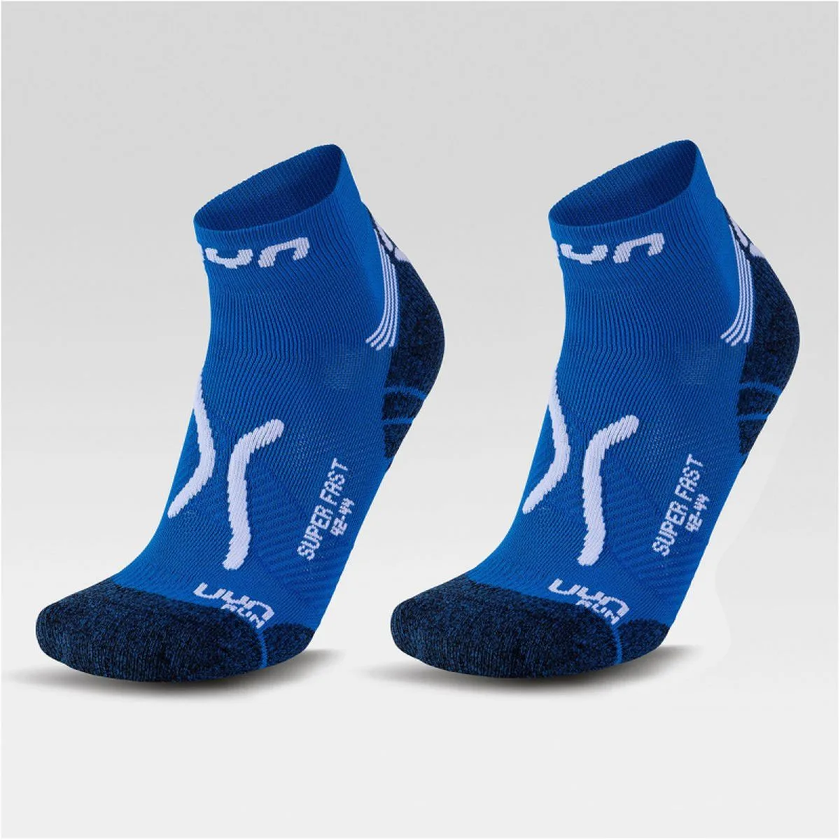 Run Super Fast 2er-Pack Herren Socken, blau 42/44