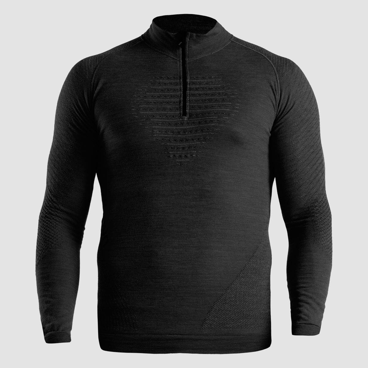Fusyon Biotech UW Long Zip Up Herren Longsleeve, schwarz XXL