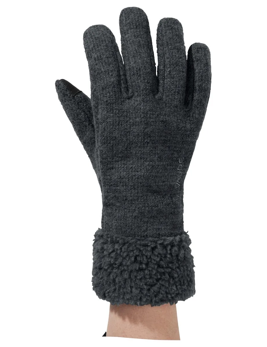 Tinshan IV Damen Fingerhandschuhe, schwarz 8