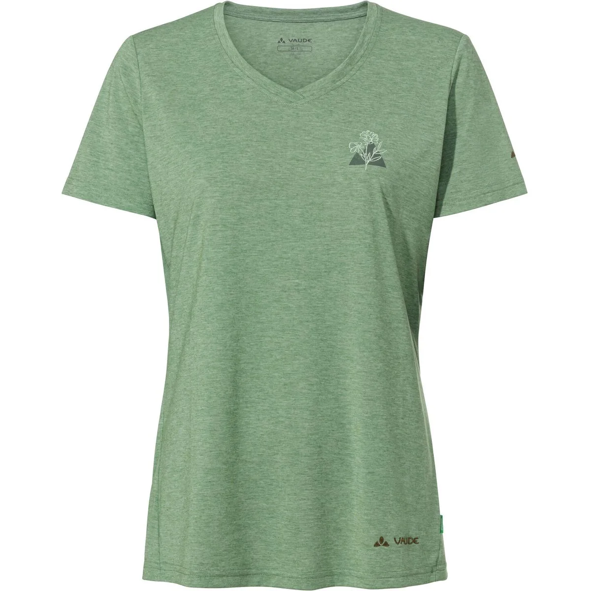 Skomer Print III Damen T-Shirt, grün 42