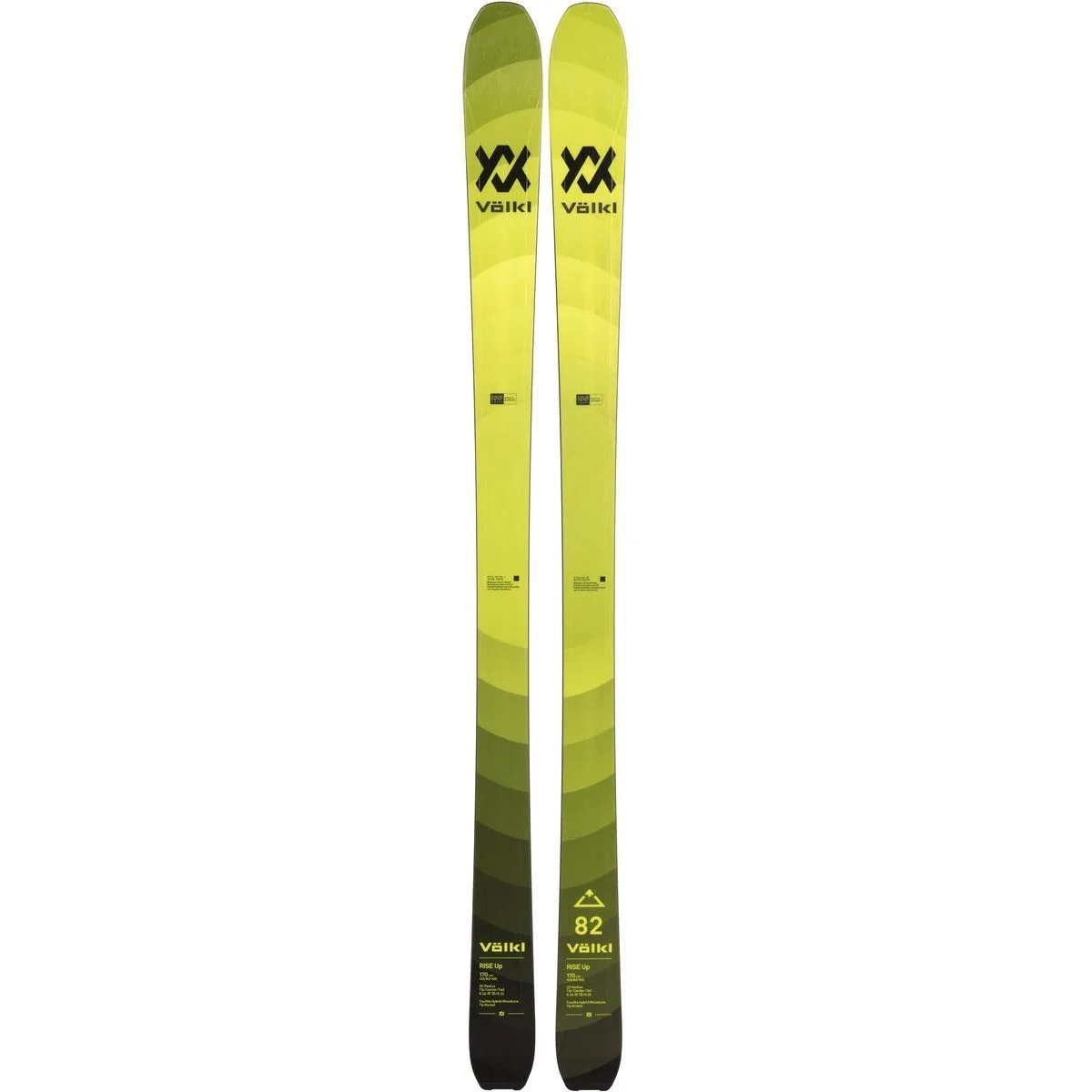 Rise Up 82 Tourenski, gelb 170 cm