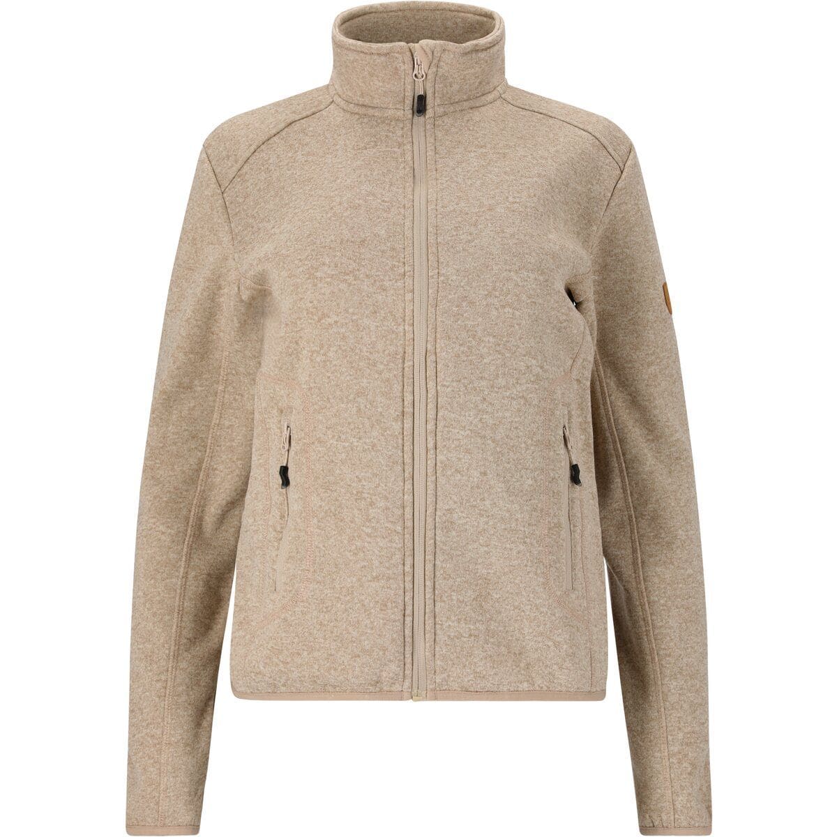 Samani Melange Fleece Damen Jacke, braun 38
