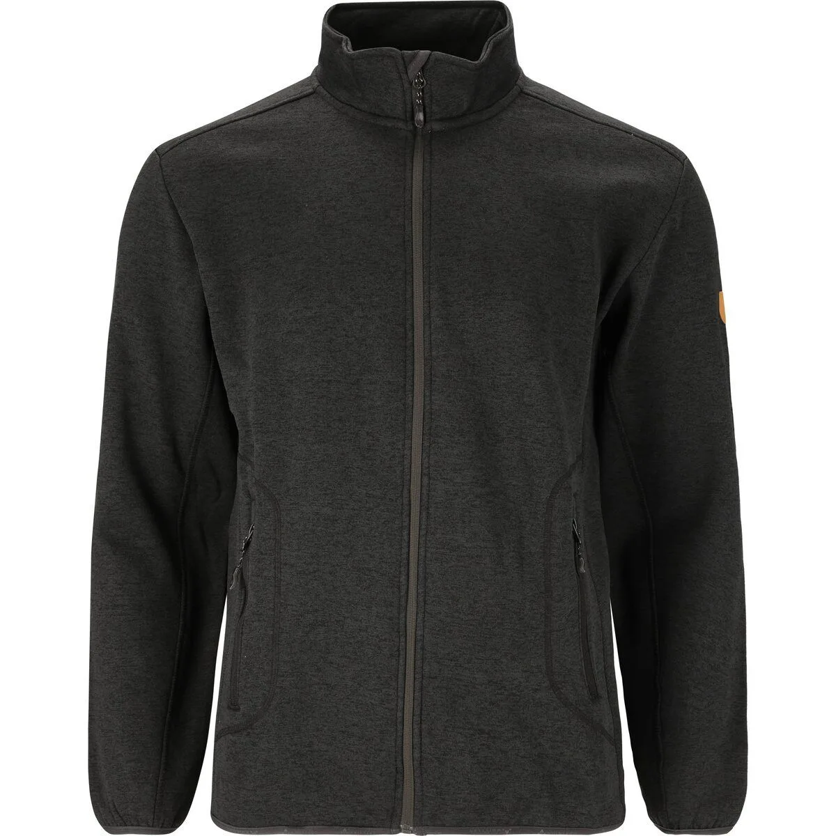 Sampton Melange Fleece Herren Jacke, schwarz S