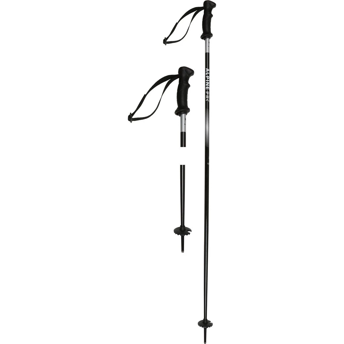 Alpine Pro Alpin-Skistöcke, schwarz 110