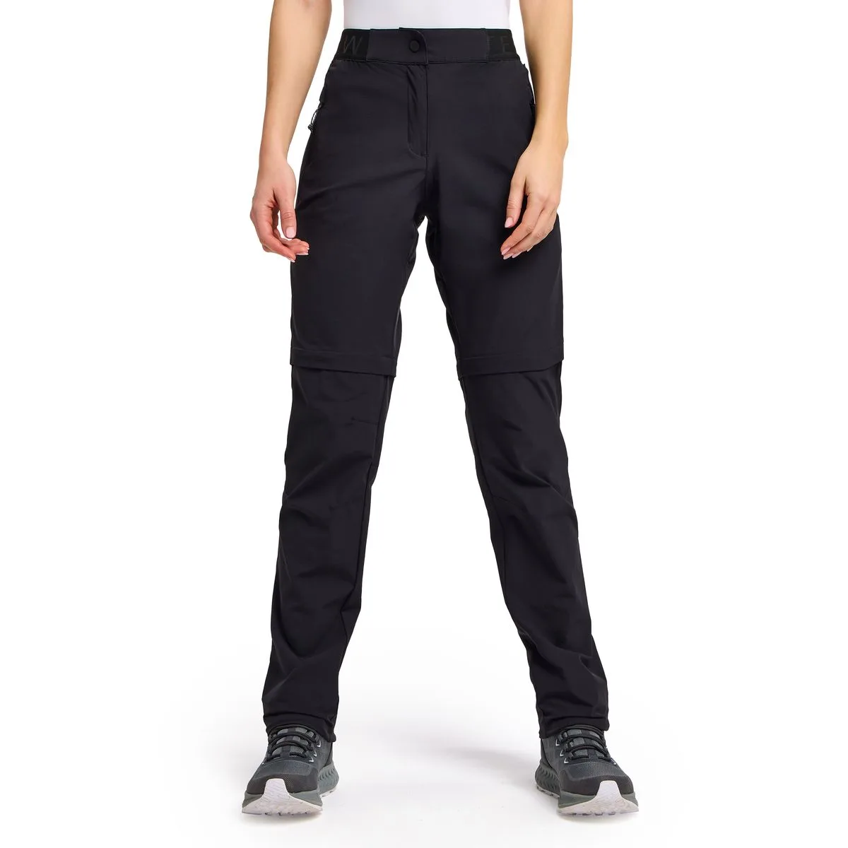 Palermo 3 Zipp Off Damen Hose, schwarz 44