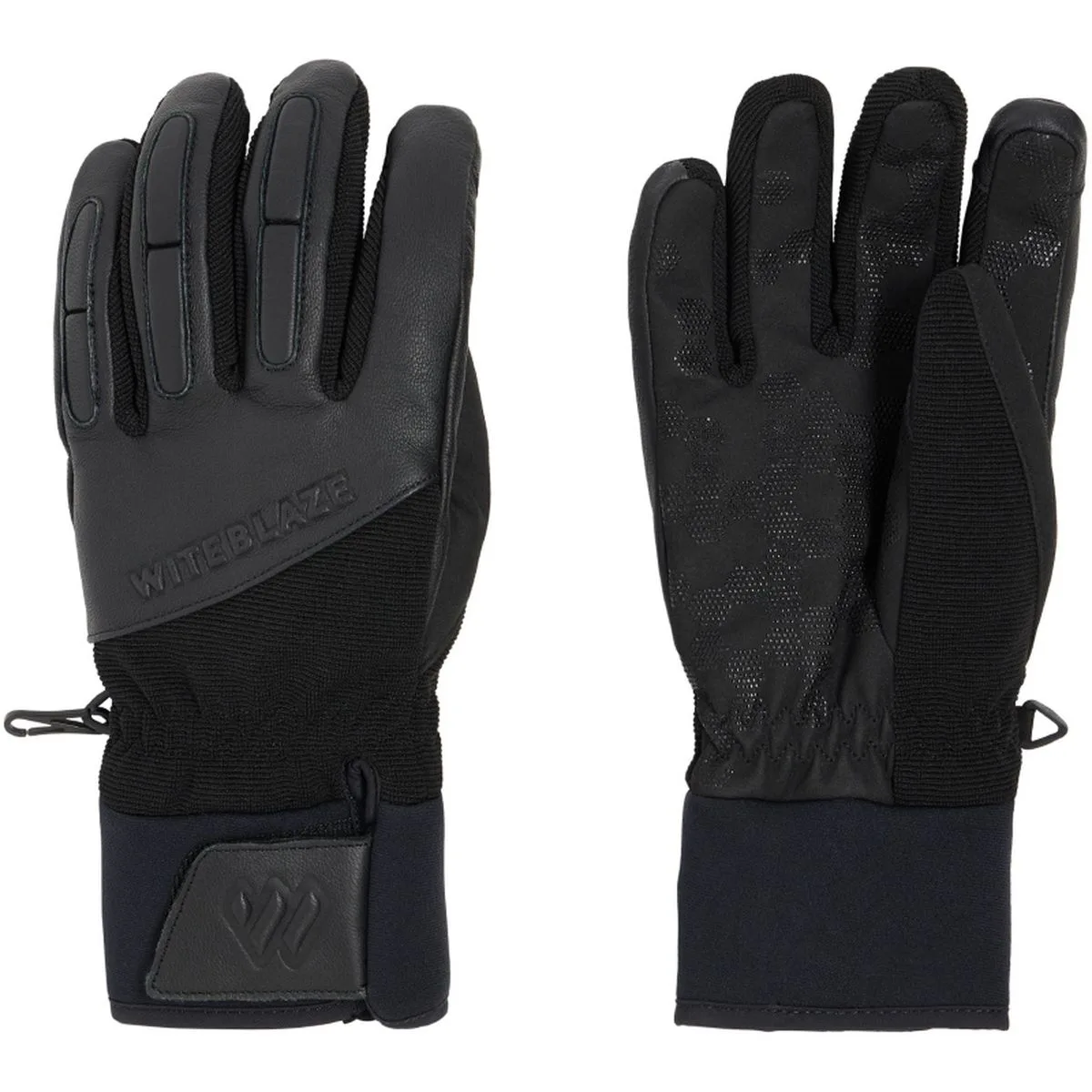 Cooler Herren Fingerhandschuhe, schwarz 6,5
