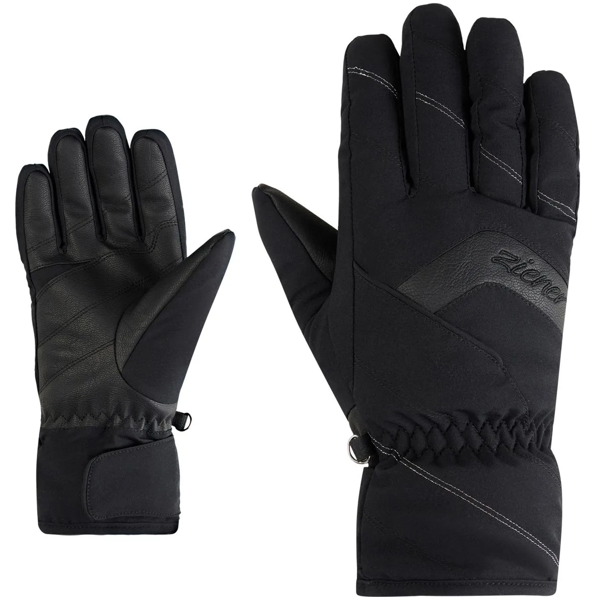 Karion-Z Damen Fingerhandschuhe, gelb 8