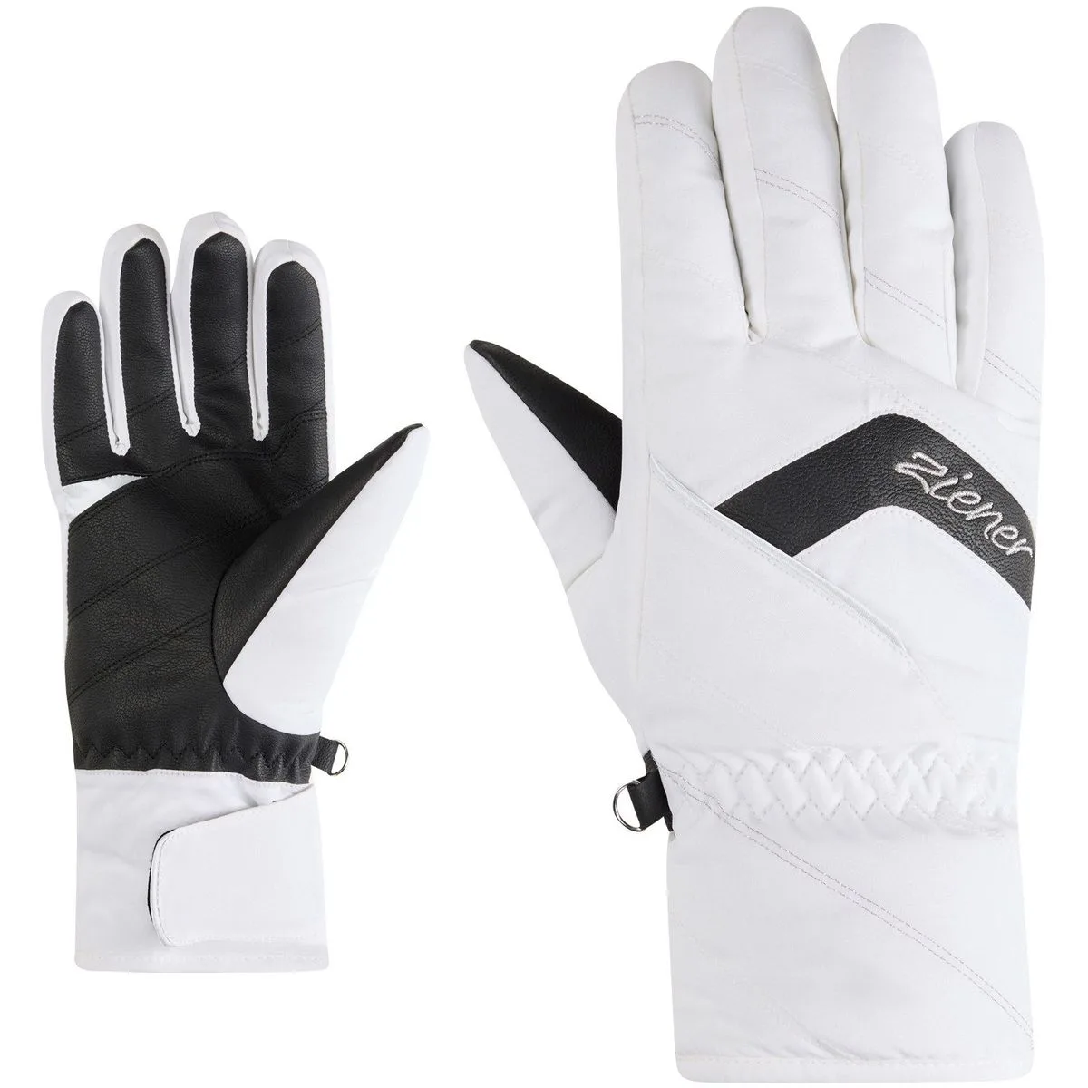 Karion-Z Damen Fingerhandschuhe, weiß 8