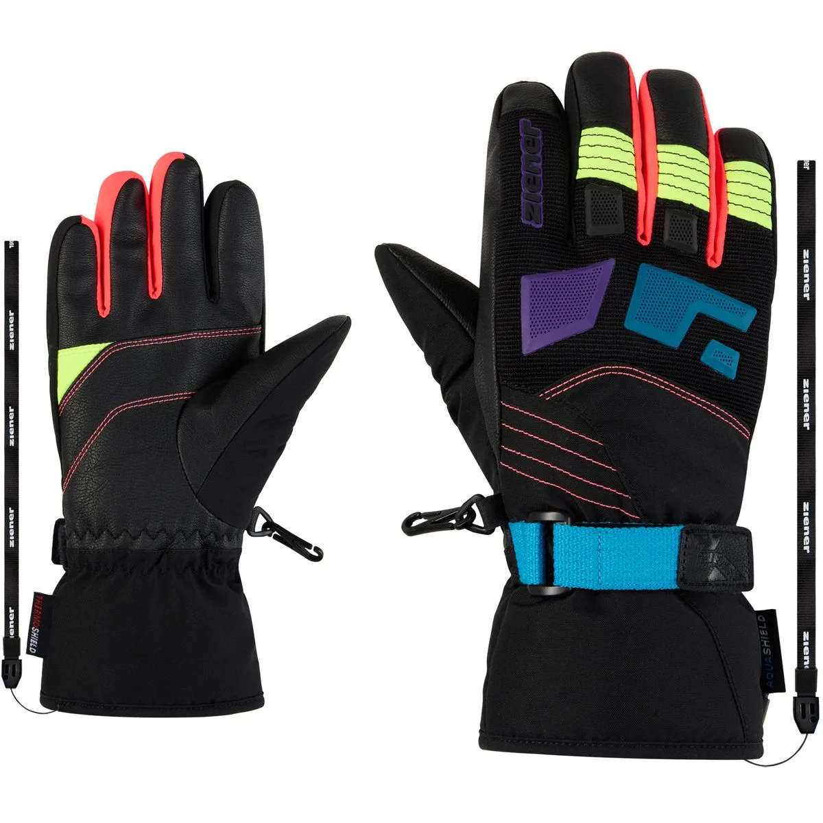 Lukian-Z Kinder Fingerhandschuhe, rosa 5.5