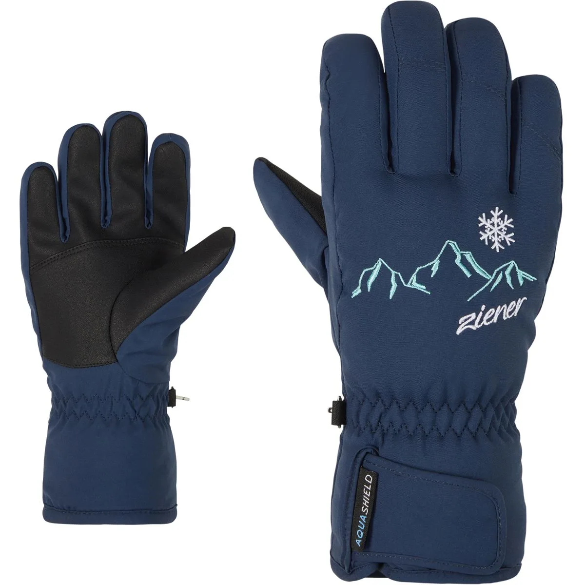 Lailla Fingerhandschuhe, schwarz 4,5