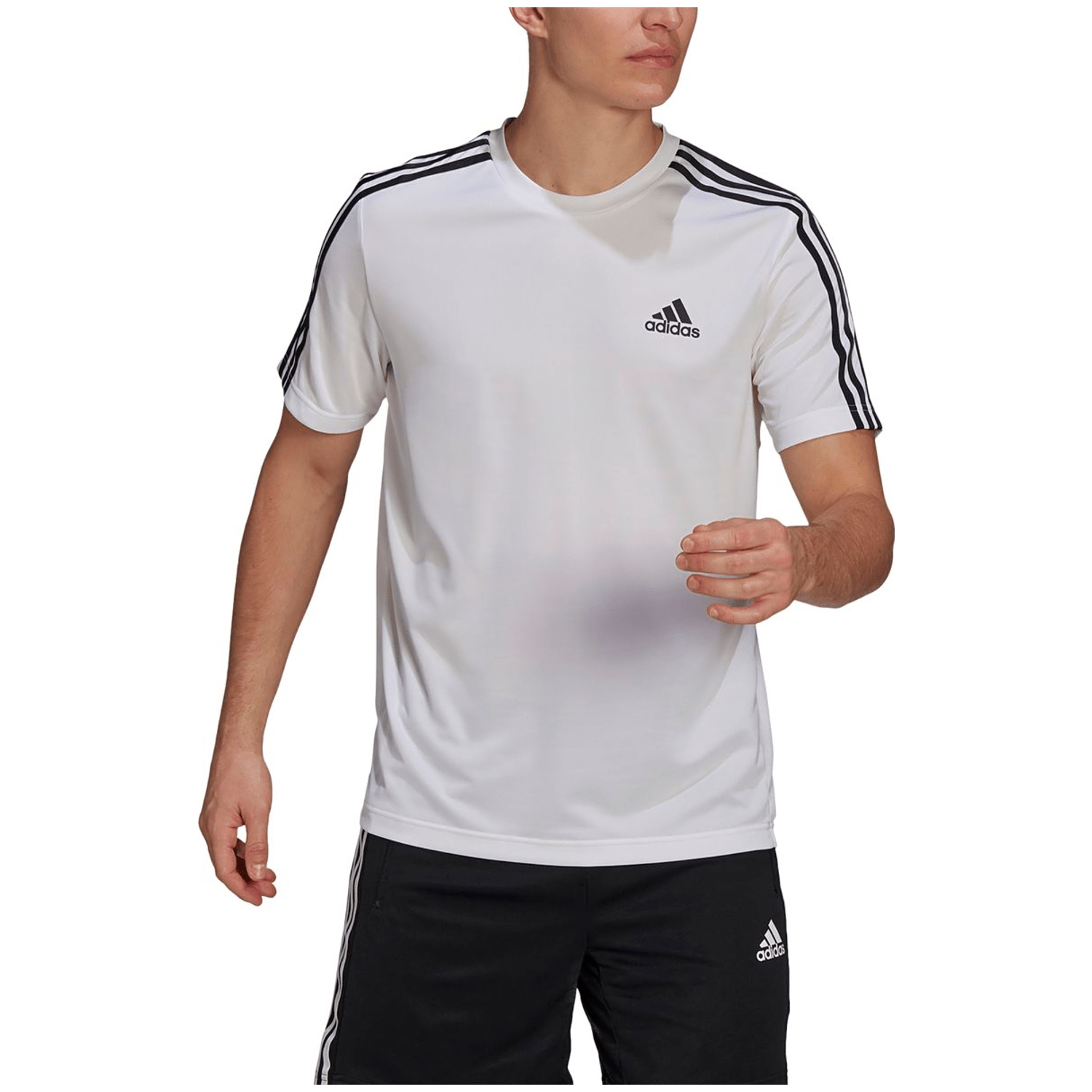 Adidas AEROREADY Designed To Move Sport 3-Streifen T-Shirt Herren T-Shirt