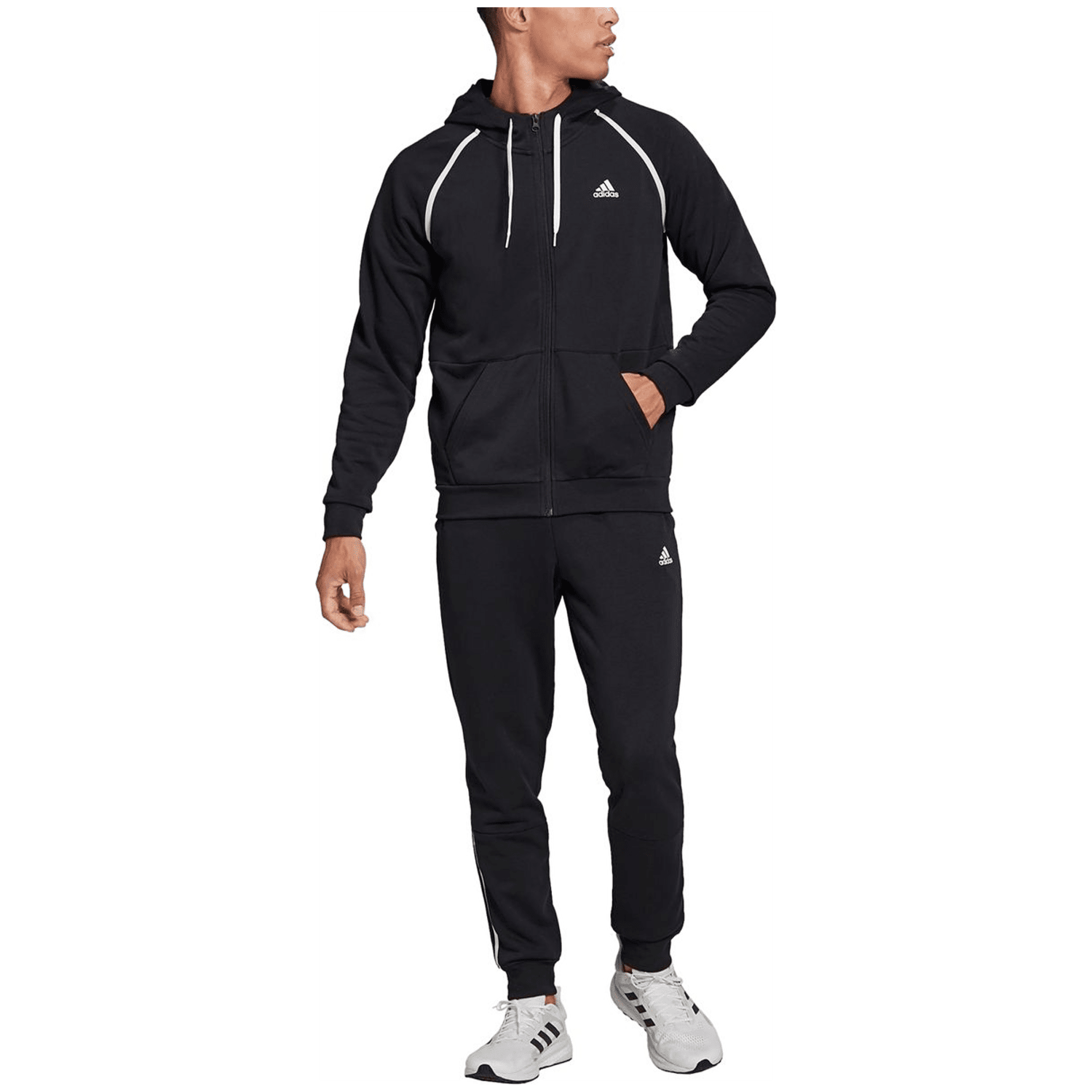 Adidas Cotton Piping Trainingsanzug Herren Trainingsanzug