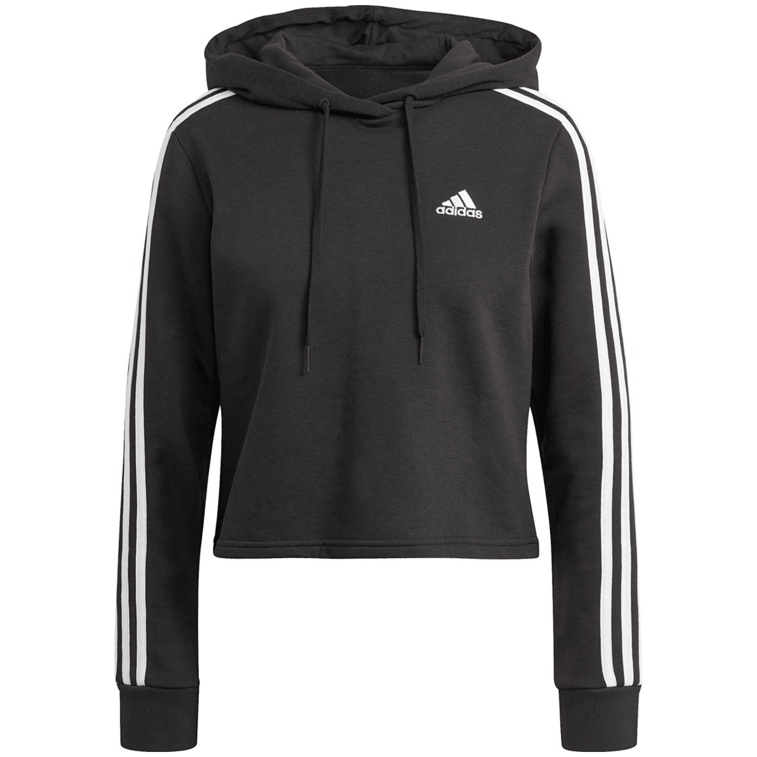 Adidas Essentials 3-Streifen Cropped Hoodie Damen