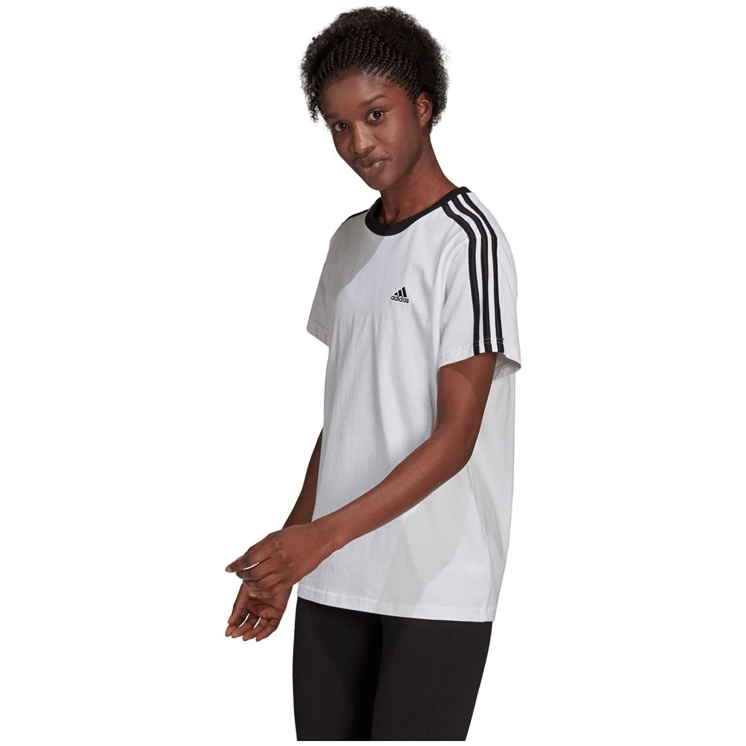 Adidas Essentials 3-Streifen T-Shirt Damen