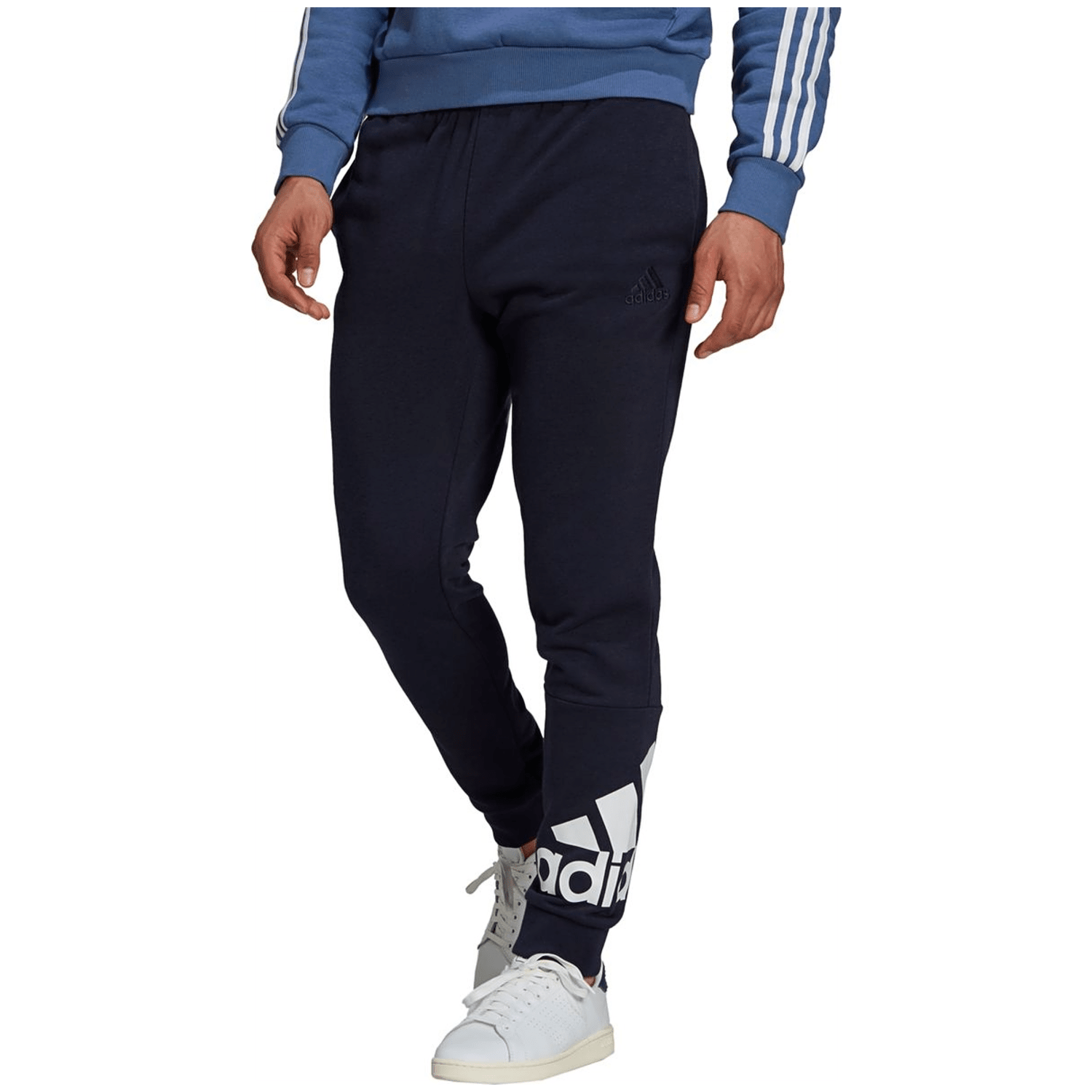 Adidas Essentials French Terry Tapered Cuff Logo Hose Herren