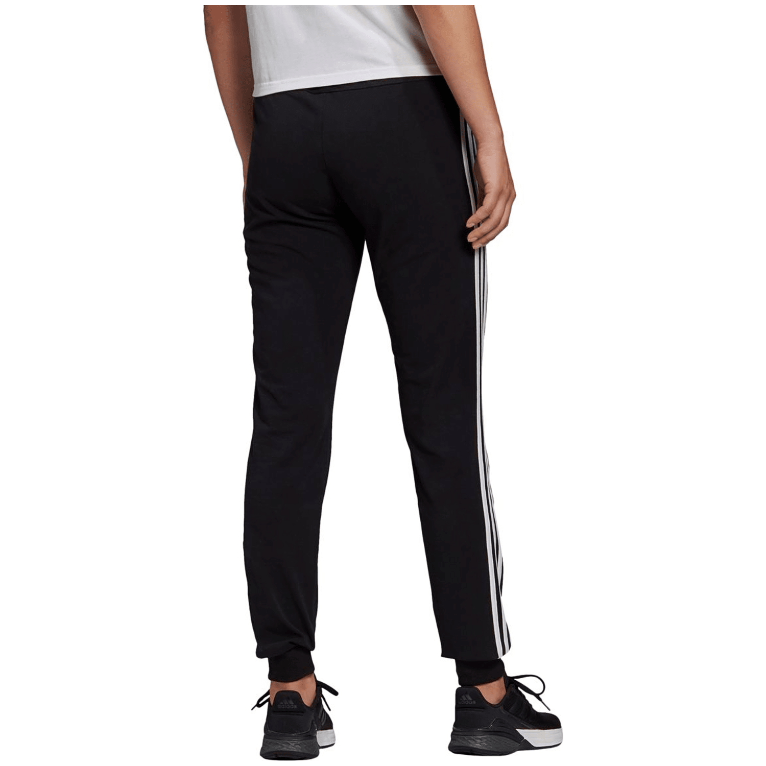 Adidas Essentials Single Jersey 3-Streifen Hose Damen