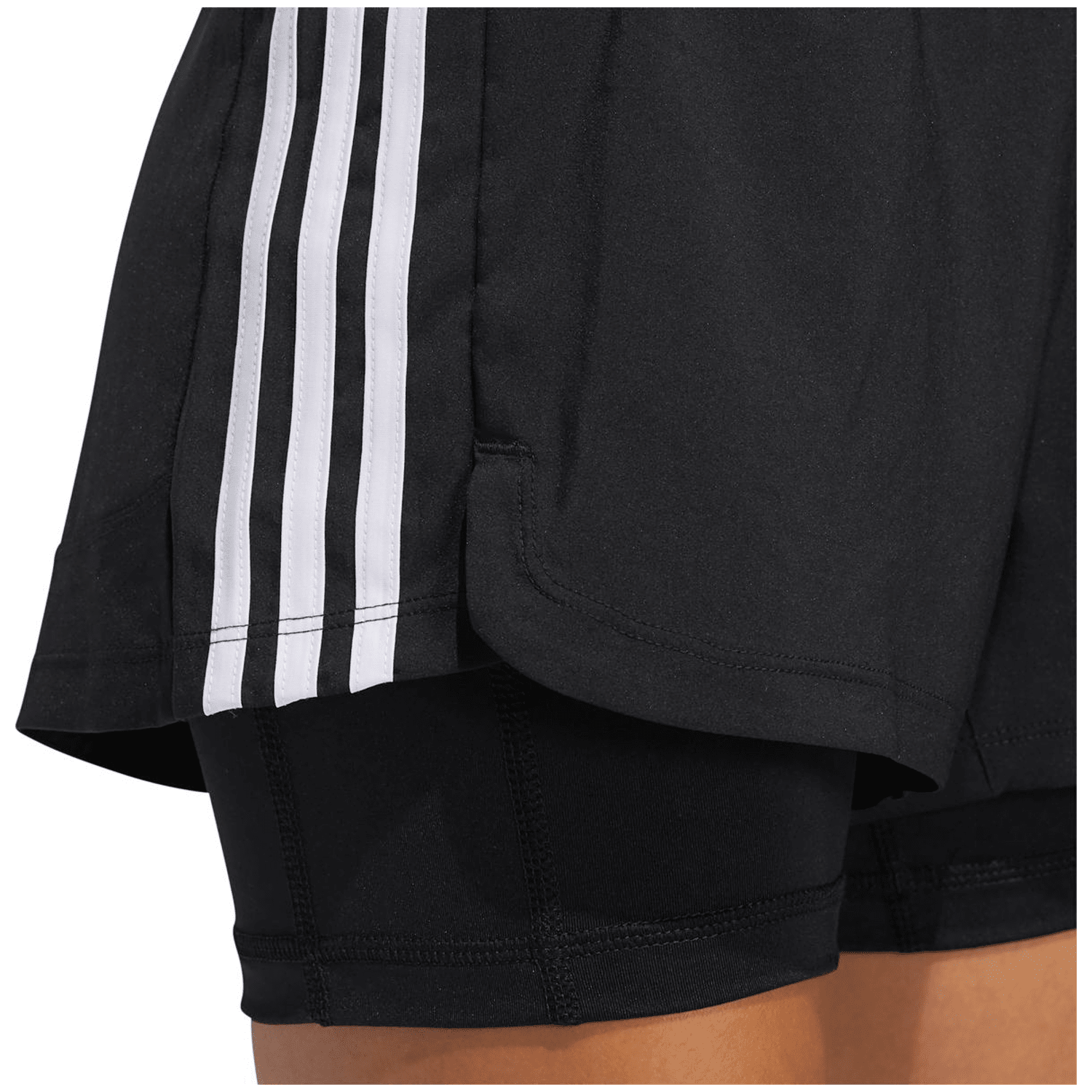 Adidas Pacer 3-Streifen Woven Two-in-One Shorts Damen