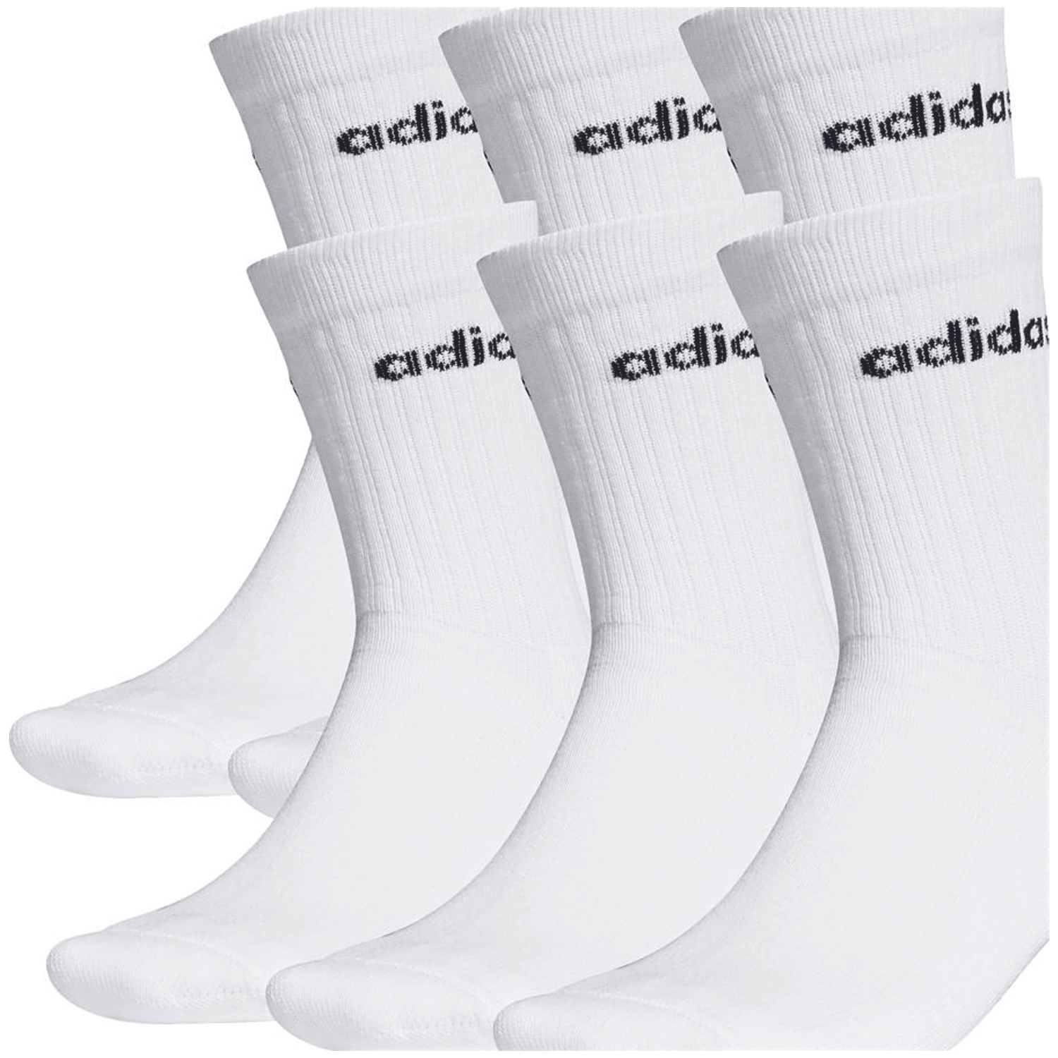 Adidas Half-Cushioned Crew Socken, 3 Paar Unisex