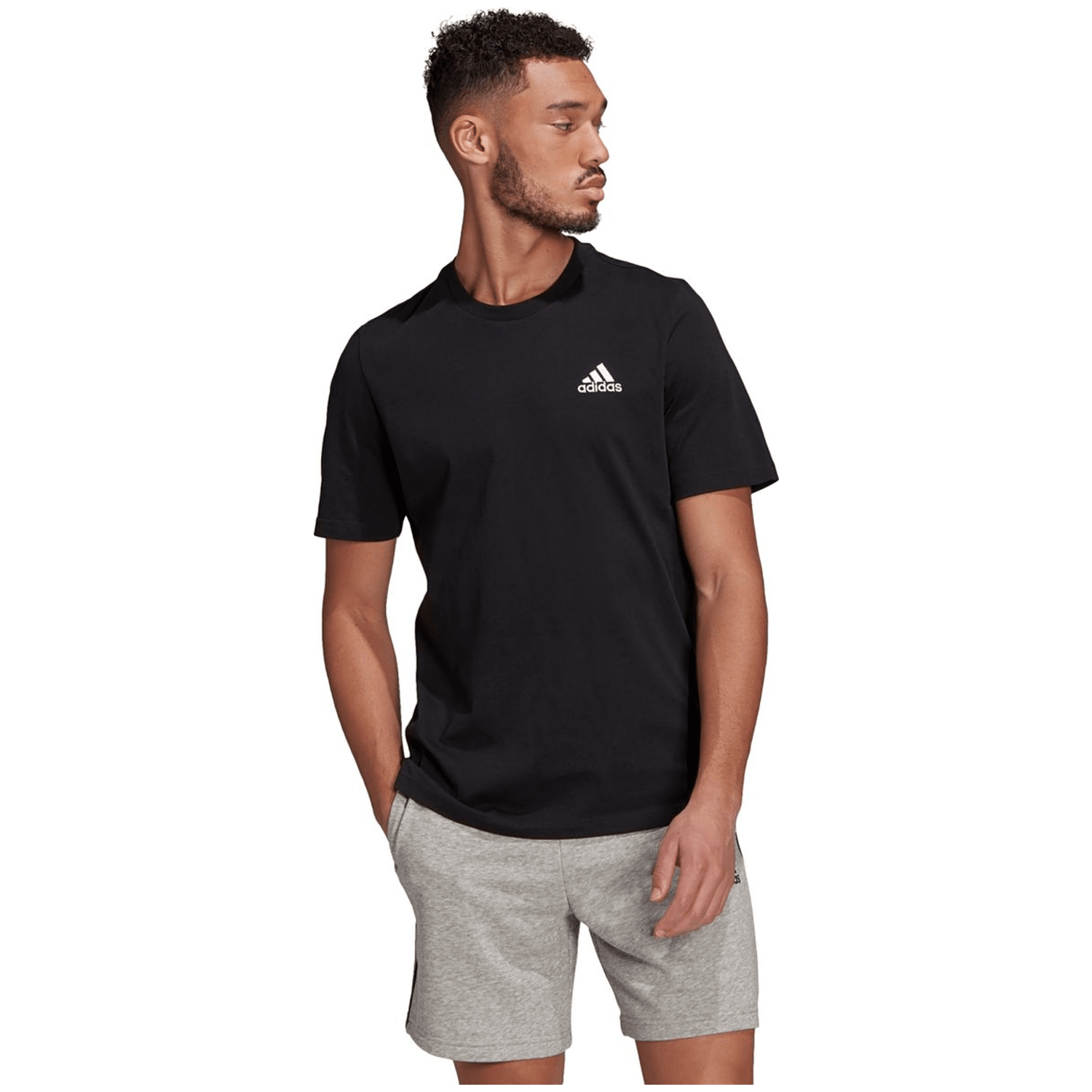 Adidas Essentials Embroidered Small Logo T-Shirt Herren