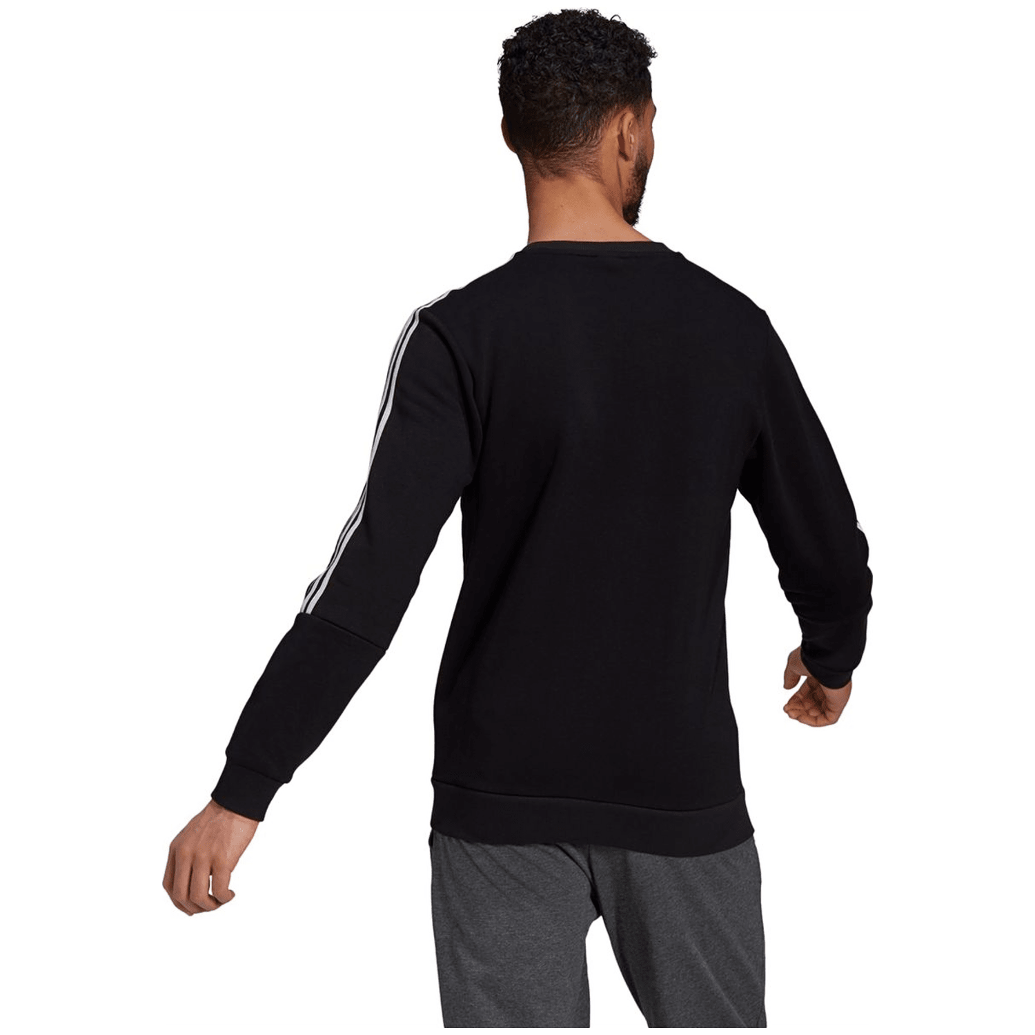 Adidas Essentials Fleece Cut 3-Streifen Sweatshirt Herren