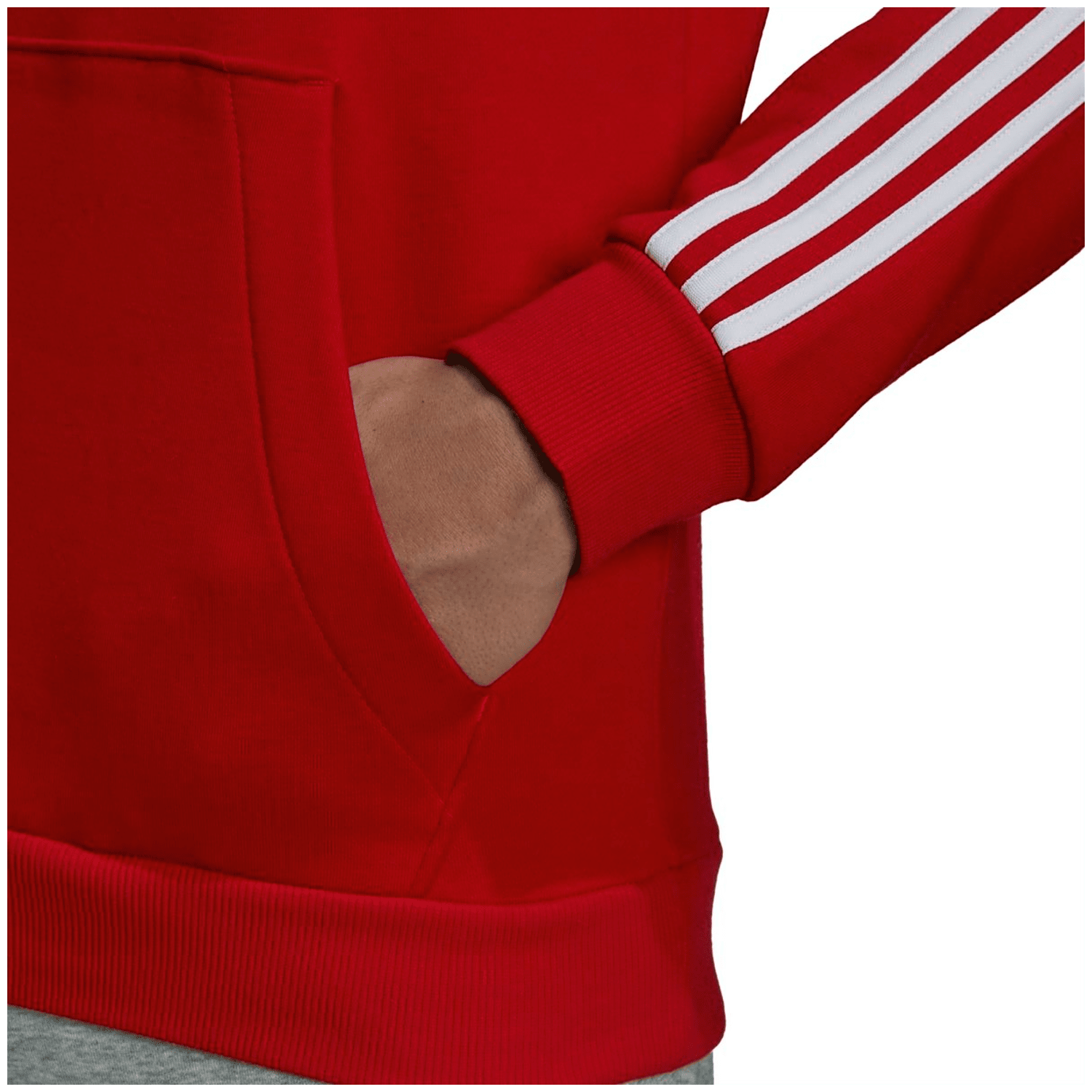 Adidas Essentials Fleece 3-Streifen Hoodie Herren Fleecejacke