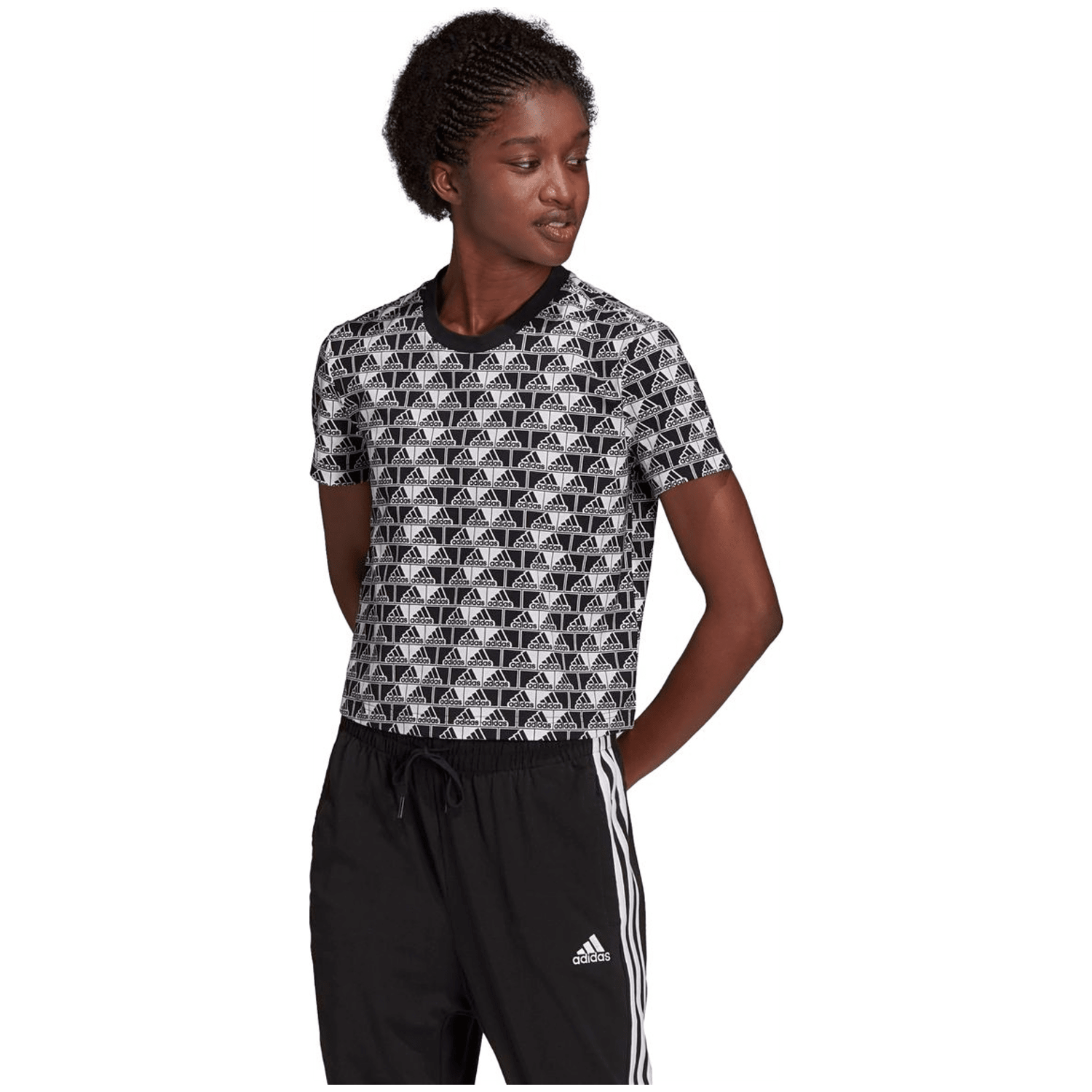 Adidas Brand Love Cropped T-Shirt Damen