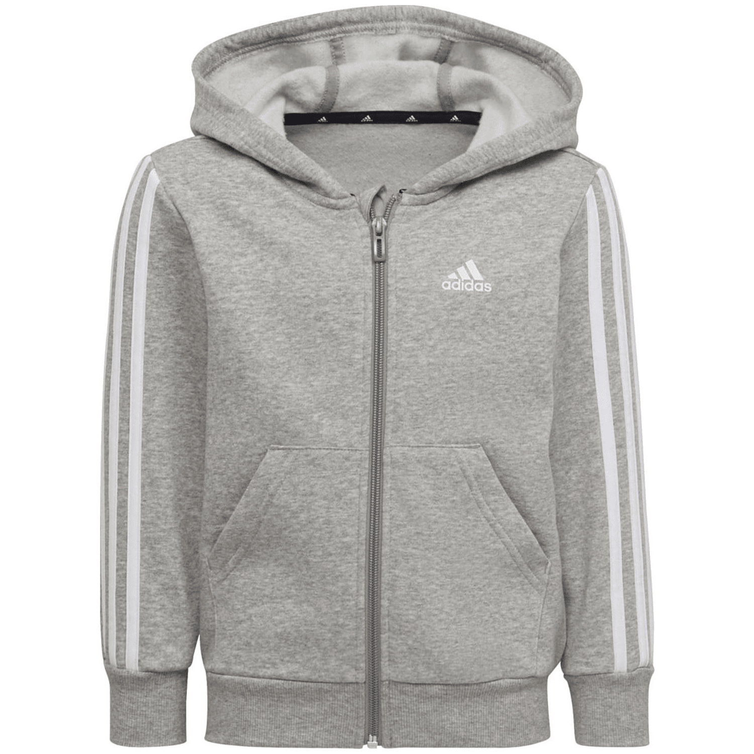 Adidas Essentials 3-Streifen Zip Kapuzenjacke Kinder Kapuzensweater