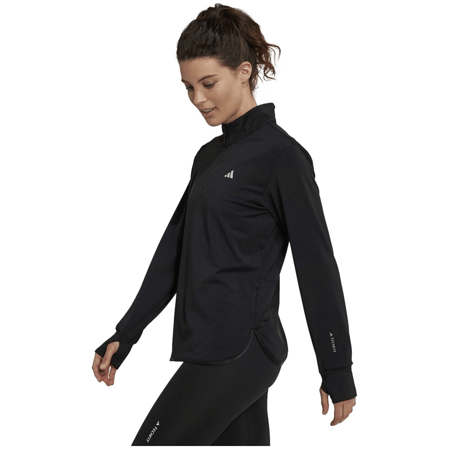 Adidas Techfit AEROREADY Warm Quarter-Zip Trainingsoberteil Damen