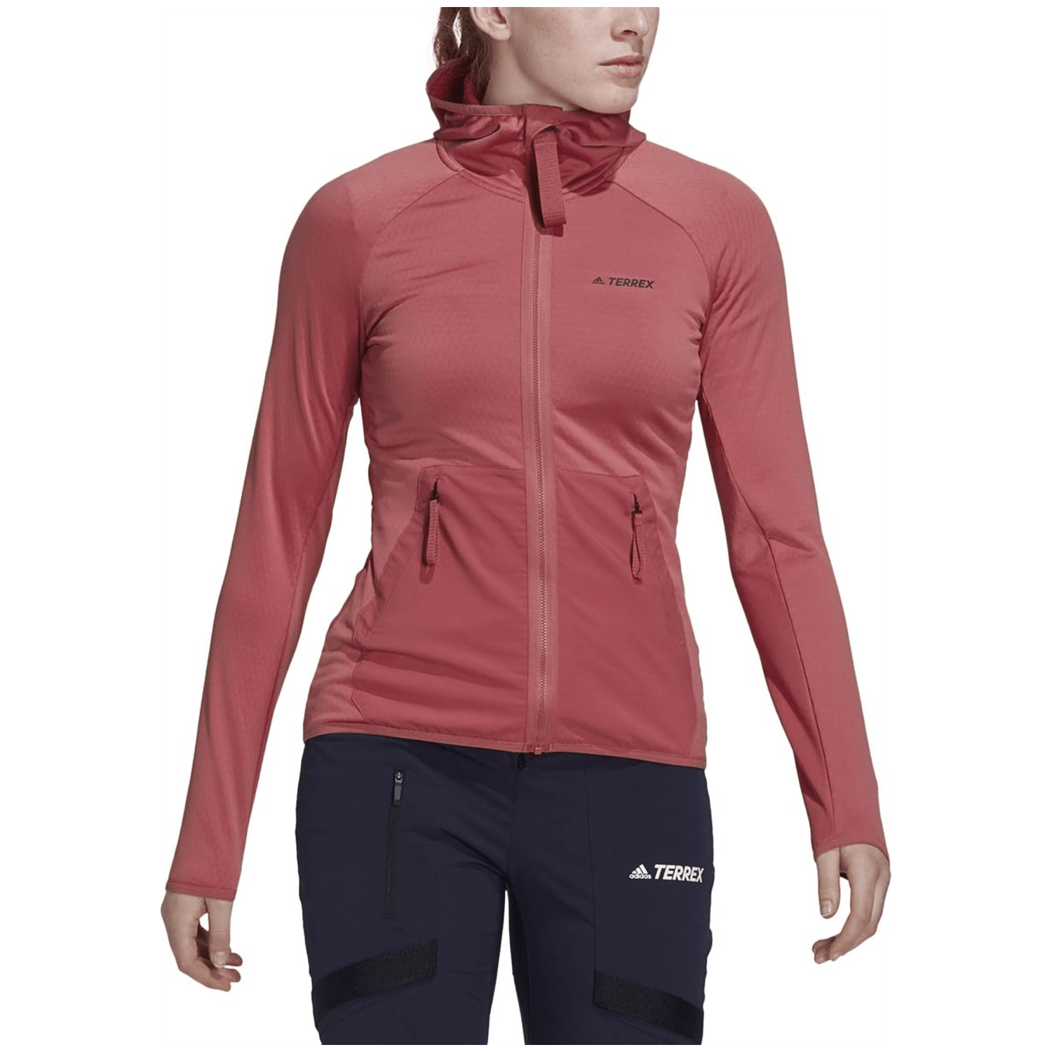 Adidas TERREX Tech Lite Hooded Hiking Fleecejacke Damen
