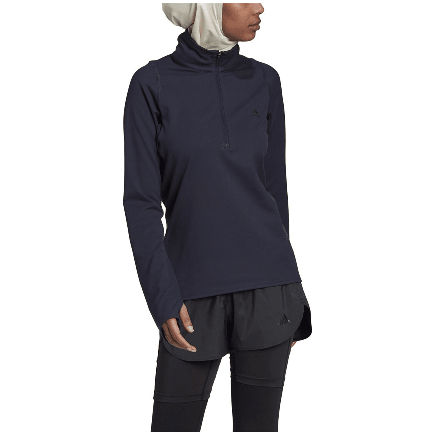 Adidas Run Fast Half-Zip Longsleeve Damen Sweatshirt