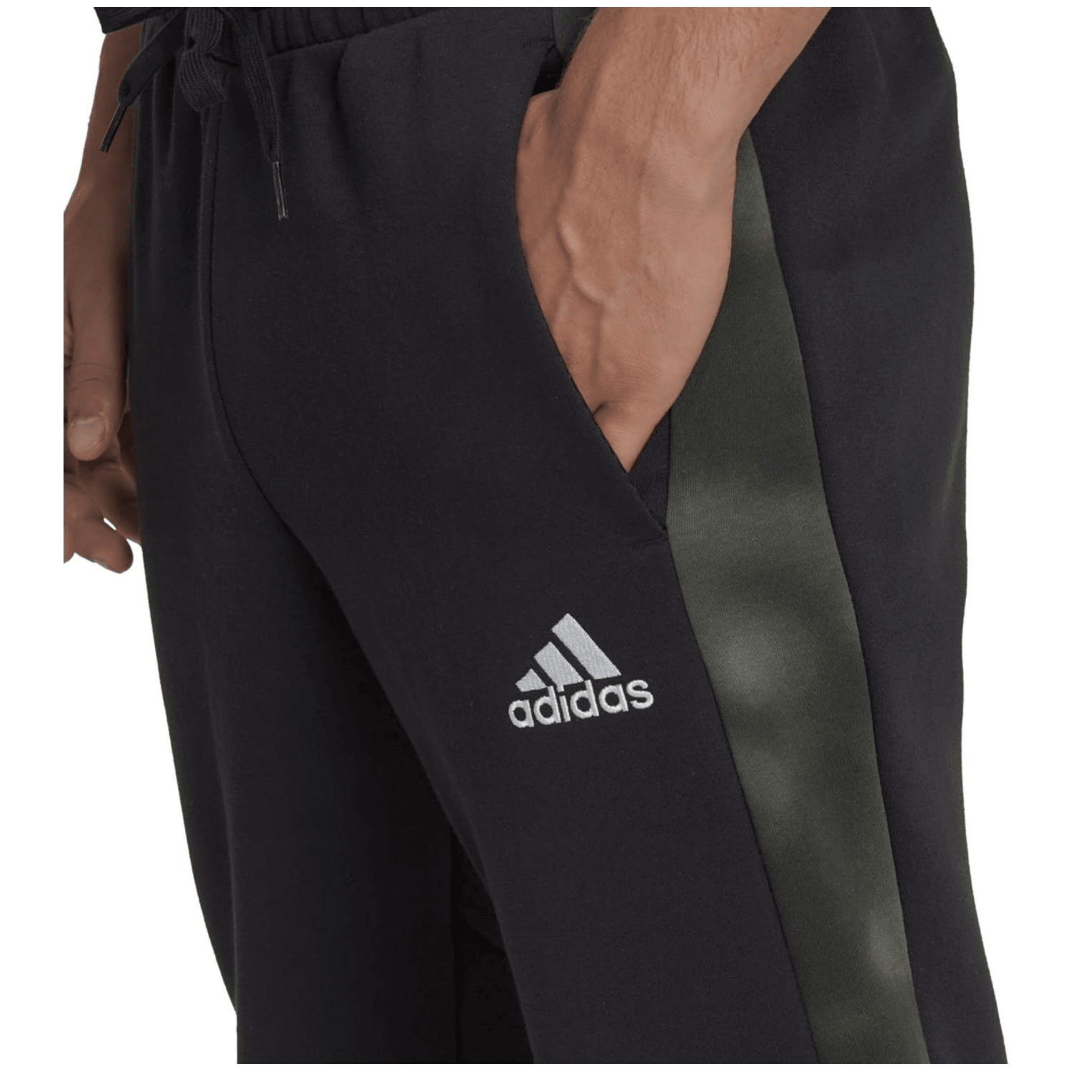 Adidas Essentials Camo Print Fleece Hose Herren