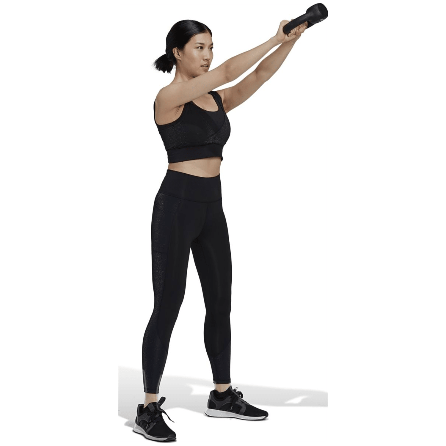 Adidas Powerimpact Training Medium-Support Shiny Sport-BH Damen