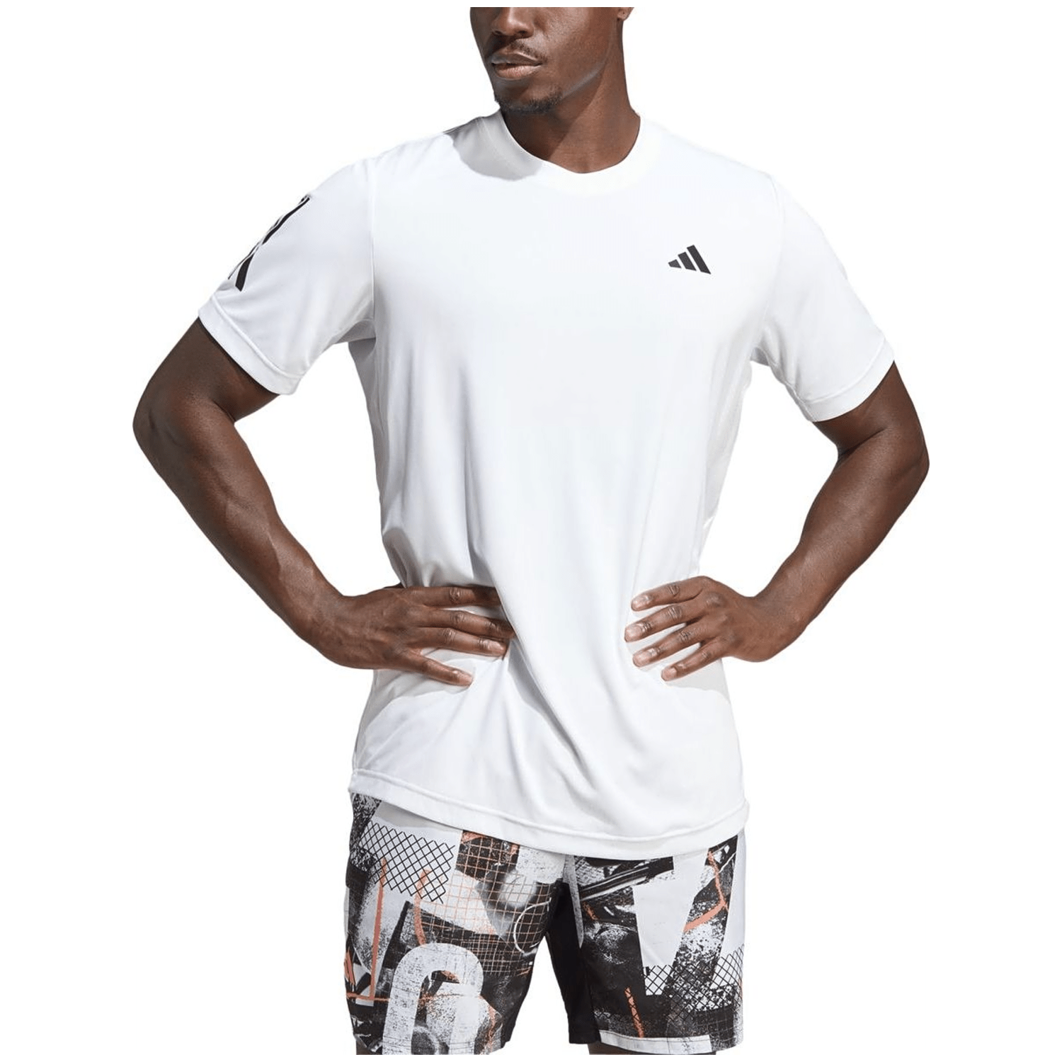 Adidas Club 3-Streifen Tennis T-Shirt Herren