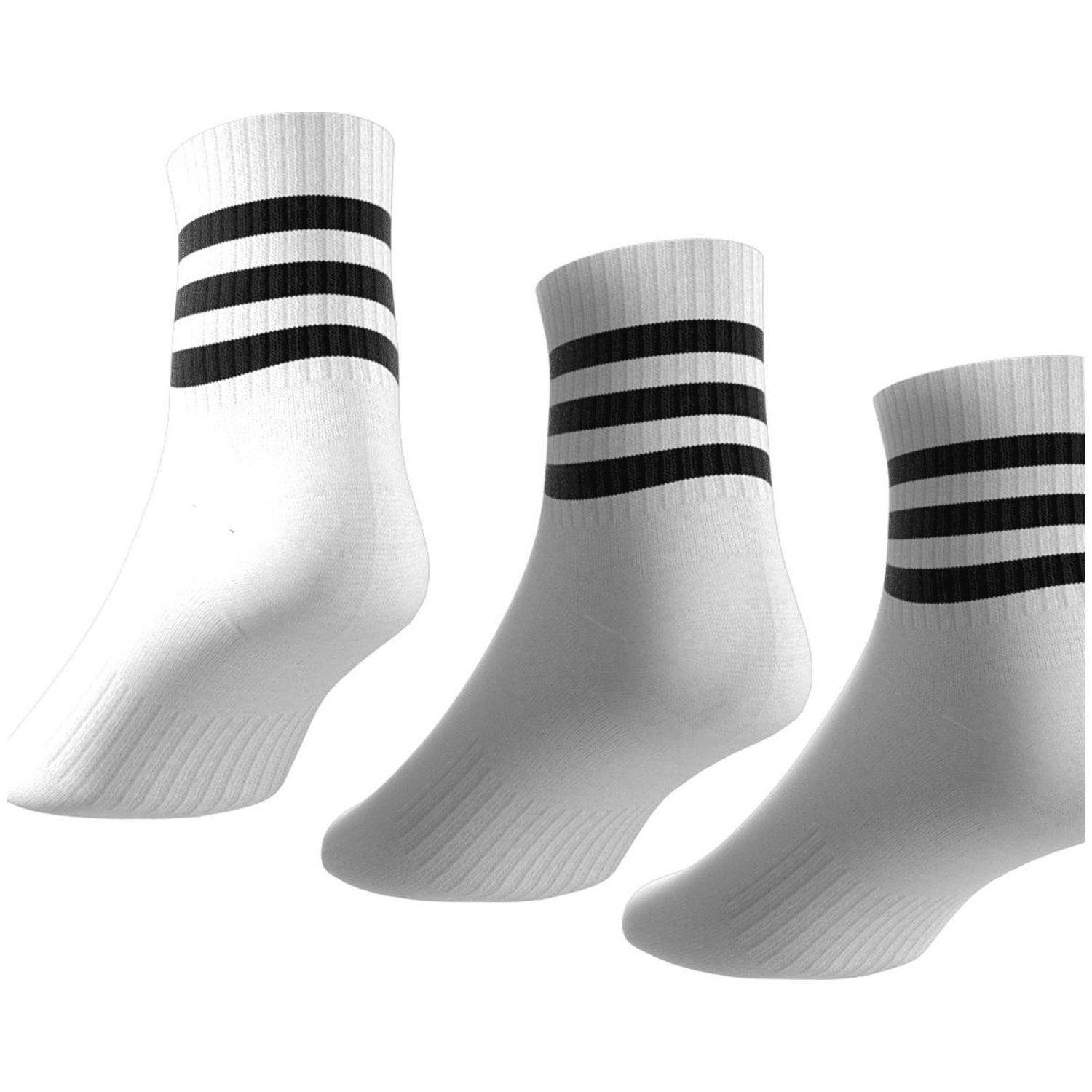 Adidas 3-Streifen Cushioned Sportswear Mid-Cut Socken, 3 Paar Unisex