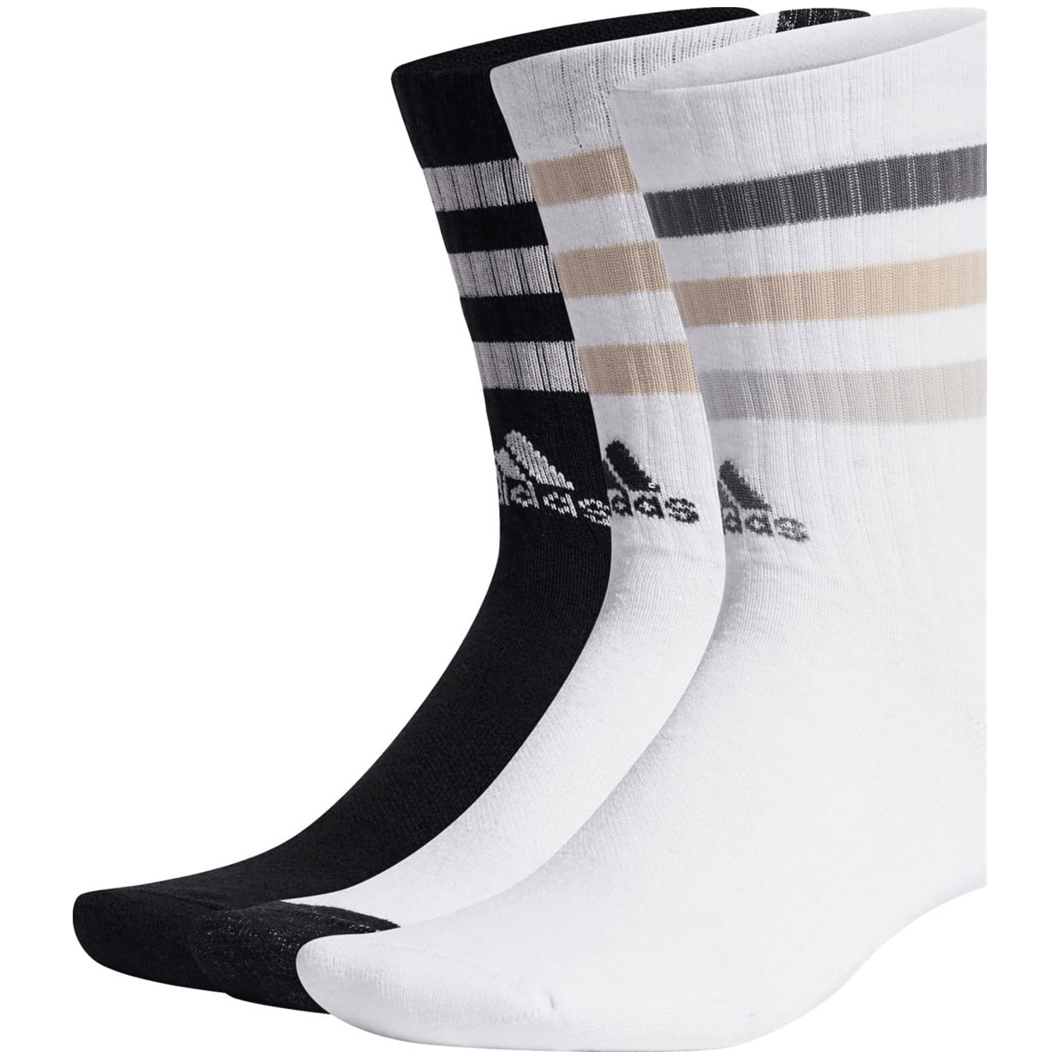 Adidas Bold 3-Streifen Cushioned Crew Socken, 3 Paar Unisex