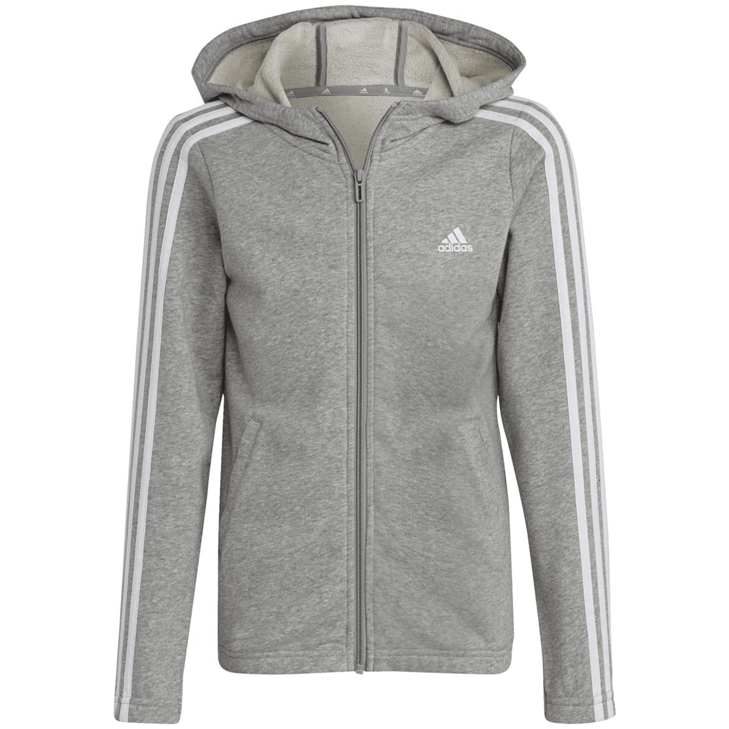 Adidas Essentials 3-Streifen Full-Zip Kapuzenjacke Mädchen