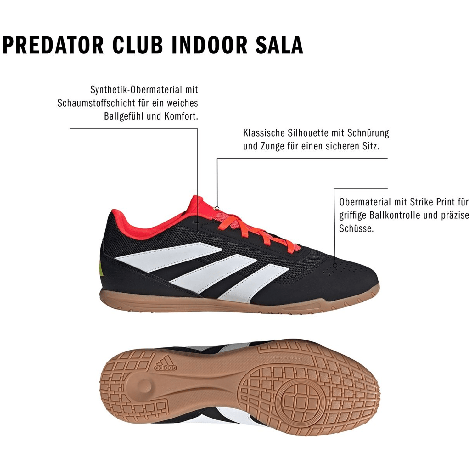 Adidas Predator Club IN Sala Unisex Hallenschuhe
