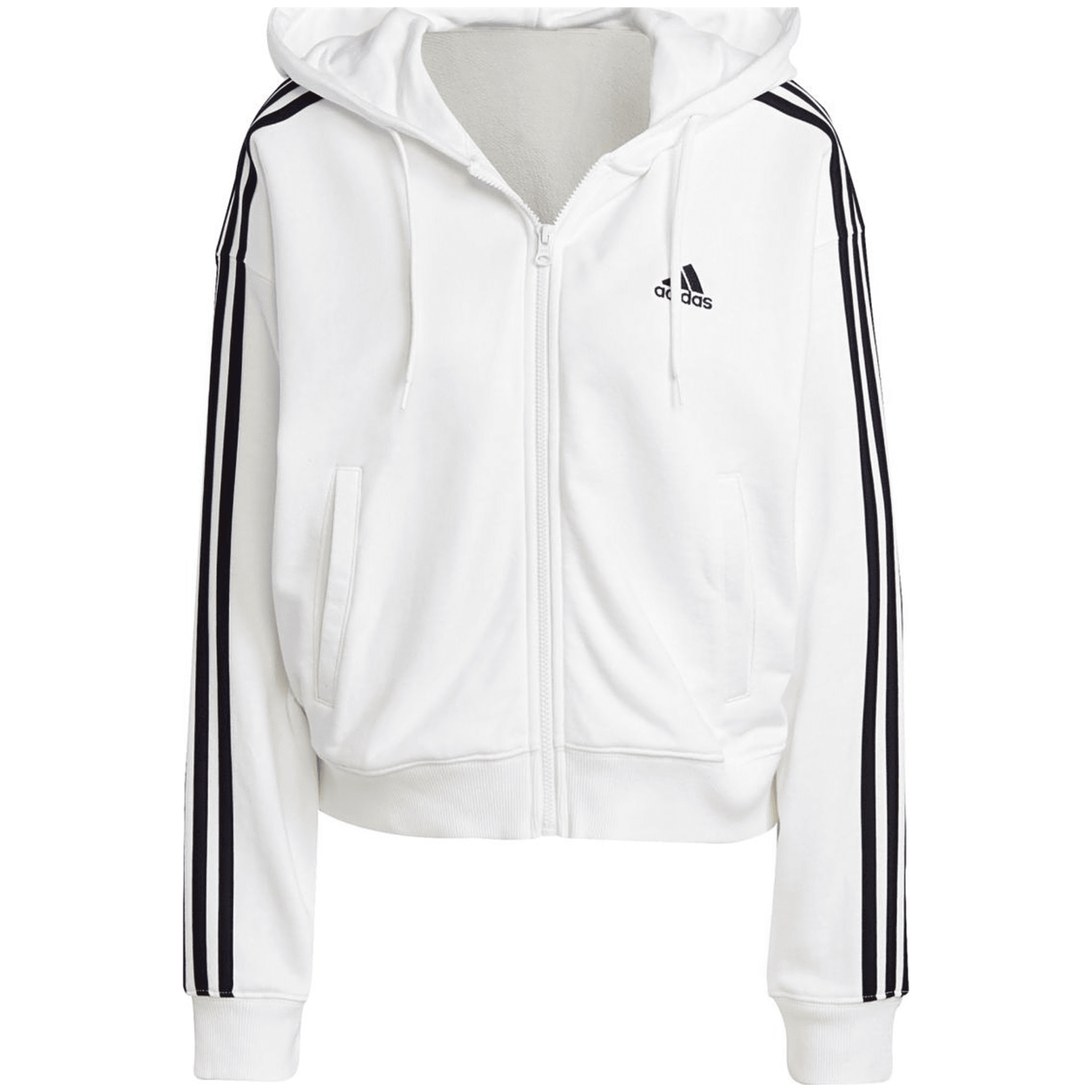 Adidas Essentials 3-Streifen French Terry Bomber Kapuzenjacke Damen