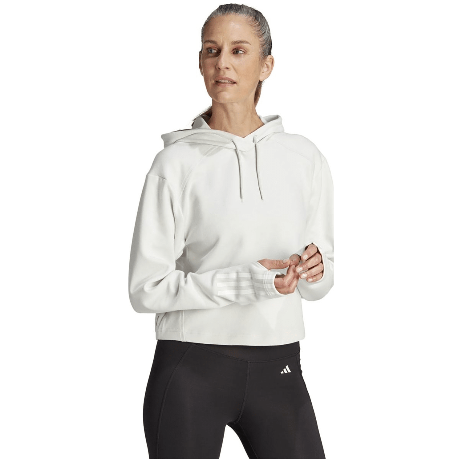 Adidas Train Essentials Train Cotton 3-Streifen Hoodie Damen