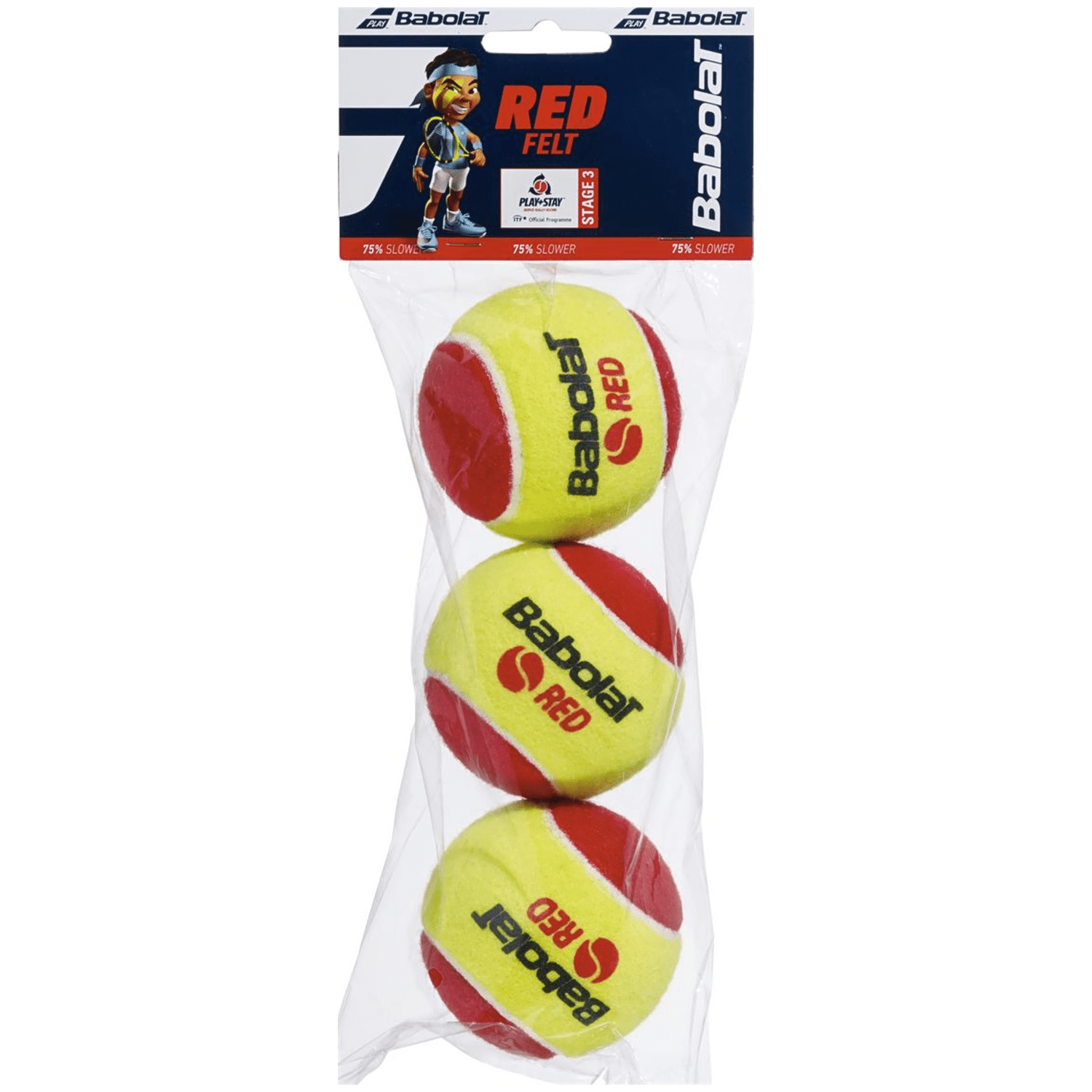 Babolat Red Felt X3 Tennisbälle