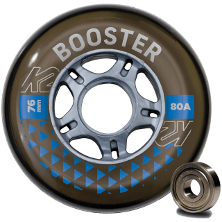 K2 Booster 76Mm 80A 8-Wheel Pack W Ilq 5 Inlineskate-Rollen