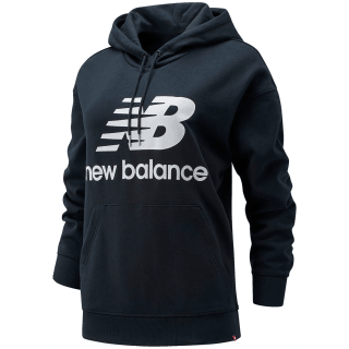 New Balance NB Essentials Stacked Logo Oversized Pullover Hoodie Damen Kapuzensweater