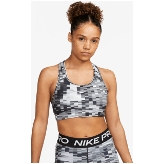 Nike Dri-FIT Swoosh Women Medium-Support 1-Piece Pad Allover Print Bra Damen Bustier