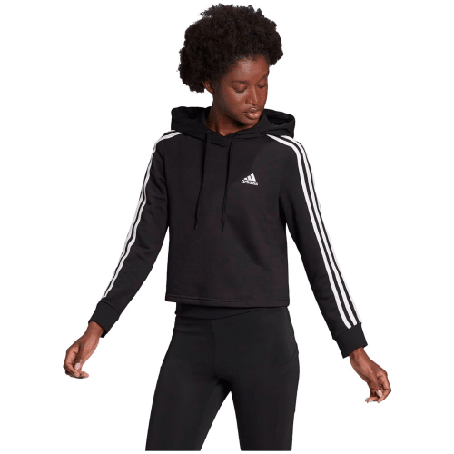 Adidas Essentials 3-Streifen Cropped Hoodie Damen