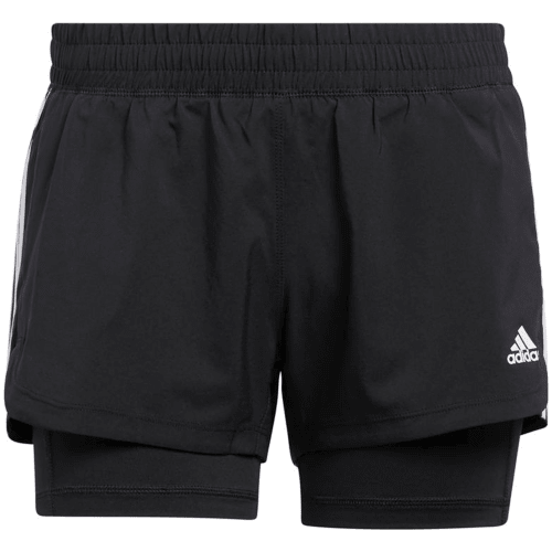 Adidas Pacer 3-Streifen Woven Two-in-One Shorts Damen