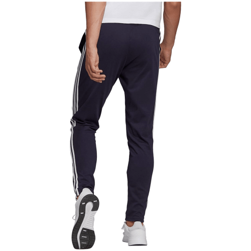 Adidas Essentials Single Jersey Tapered Open Hem 3-Streifen Hose Herren
