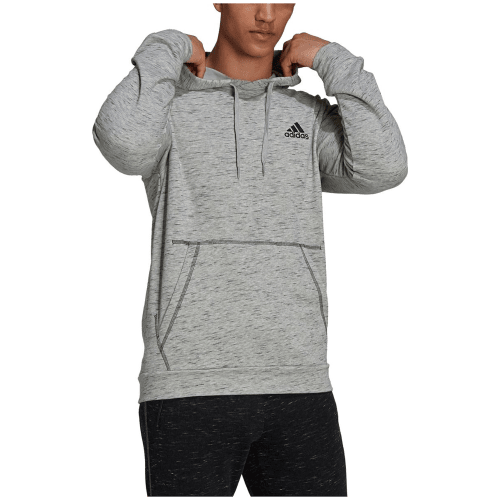 Adidas Essentials Mélange Embroidered Small Logo Hoodie Herren